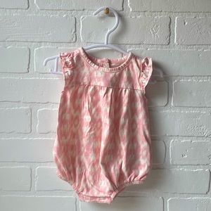 Old Navy 0-3mo Baby Romper Light Pink & Cream